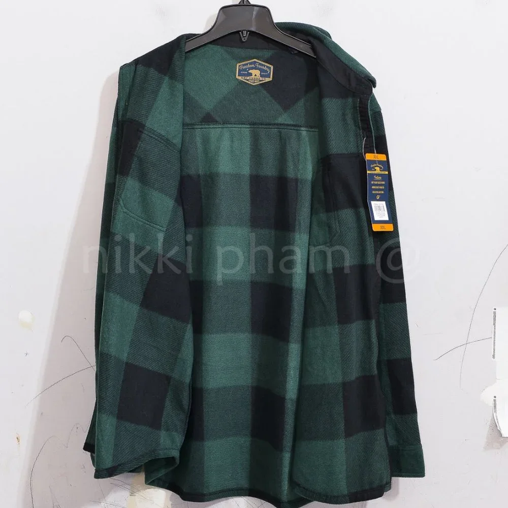 NWT Men’s Super Plush Shirt Jacket Freedom Foundry - Picture 5 of 6